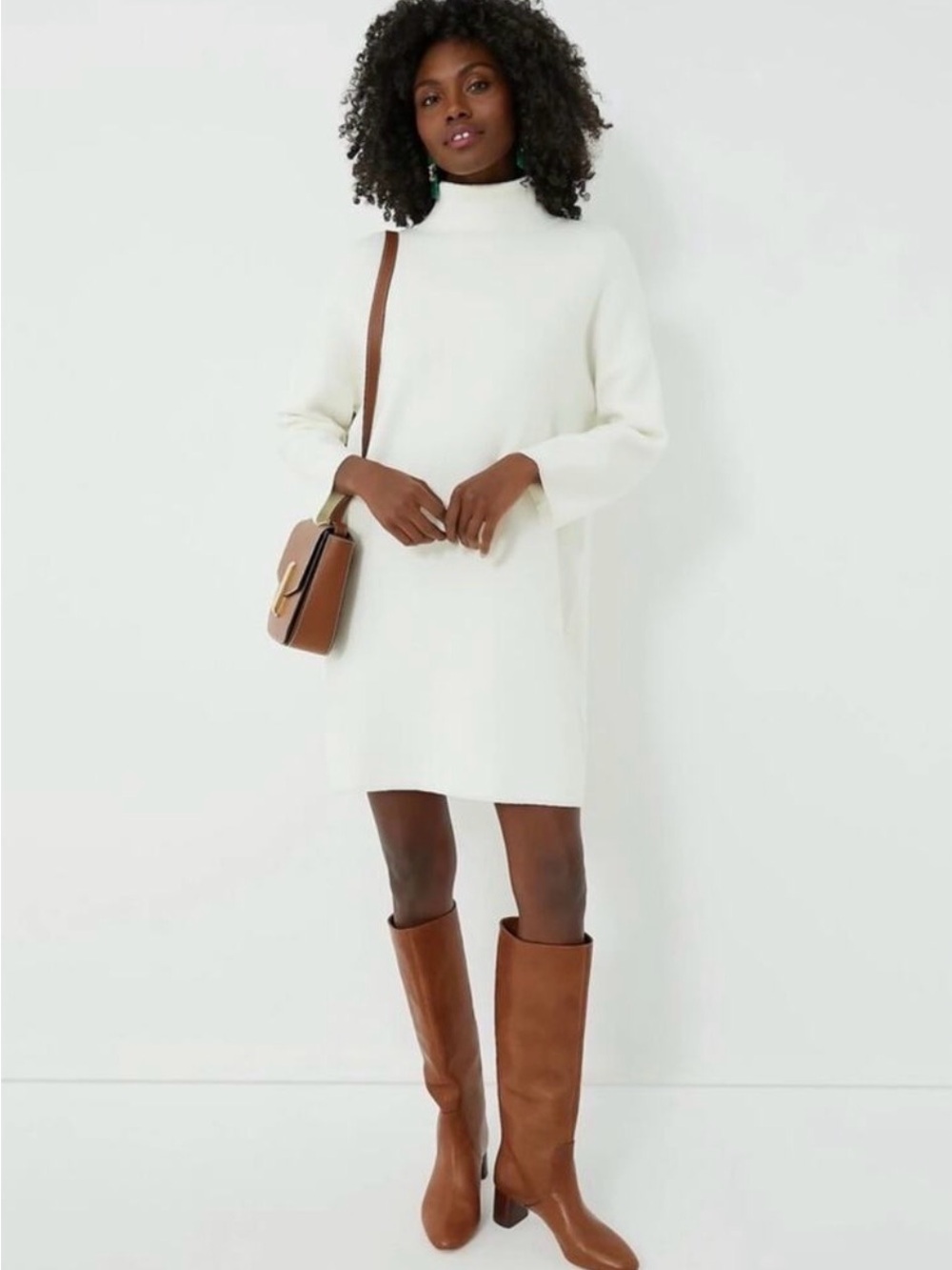 NWT Tuckernuck Pomander Place Vivianne Sweater Mini Dress Ivory XXXL